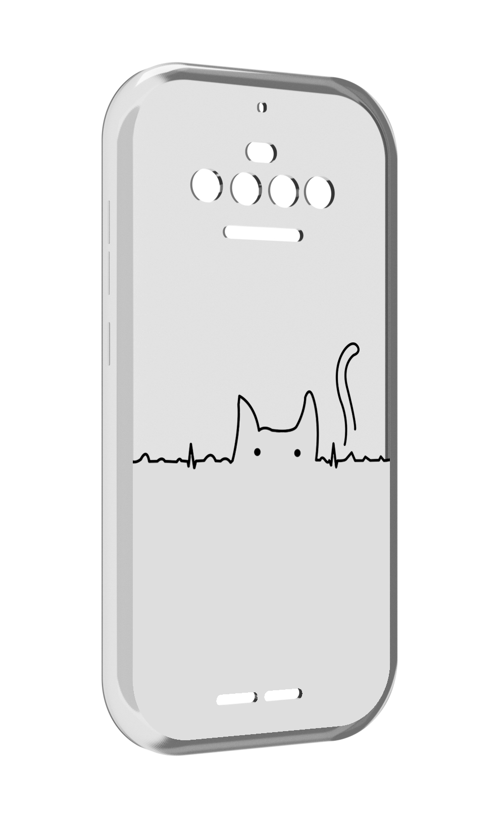 Чехол MyPads кот-музыкальный для Oukitel F150 R2022