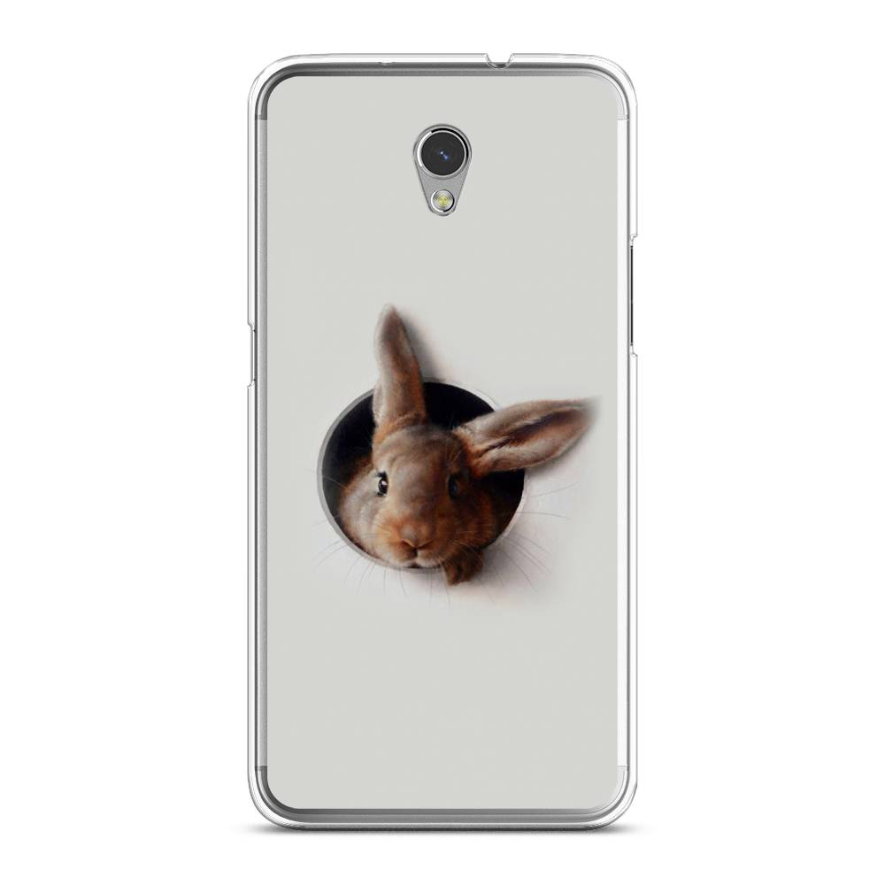 

Чехол на ZTE Blade V7 "Любопытный кролик", Серый;коричневый, 131150-1