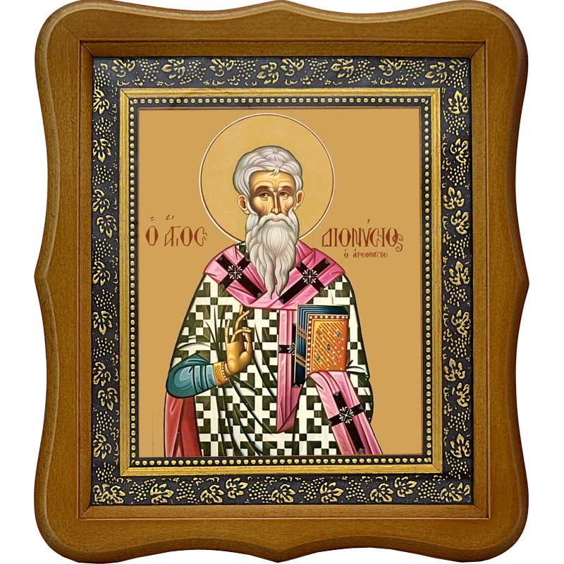 

Дионисий Ареопагит Апостол от 70-ти, Афинский, епископ. Икона на холсте.