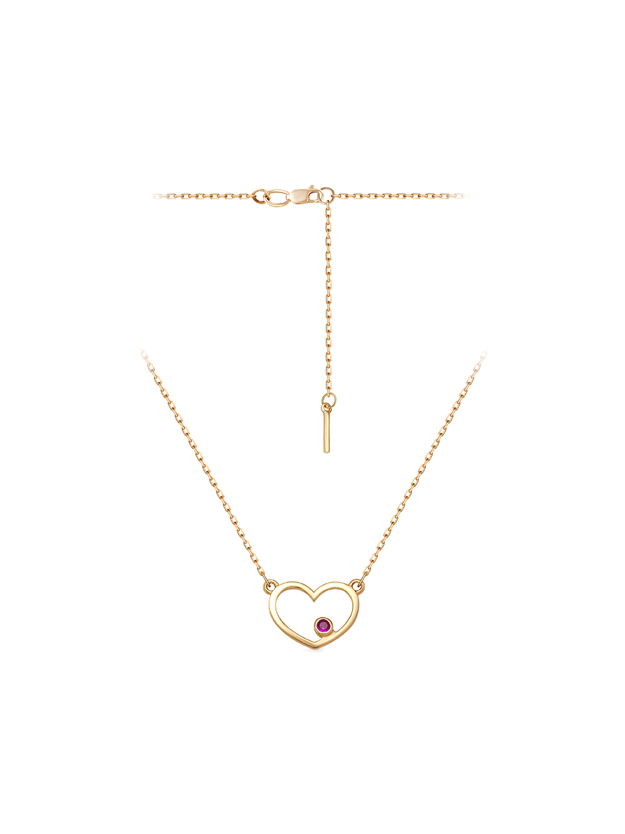 

Колье из серебра с рубином 50 см SamoroDki Jewelry 5-03-015-02з, 5-03-015-02з
