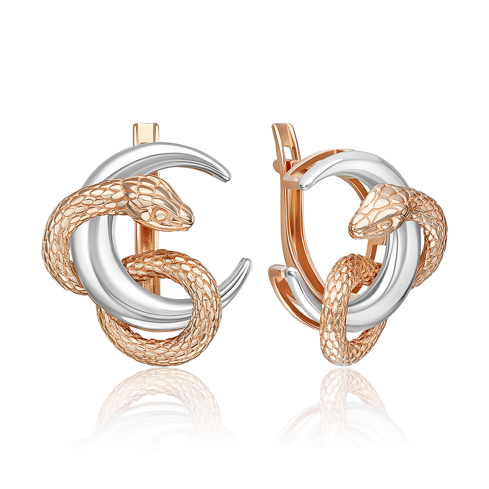 

Серьги из белого золота/красного золота PLATINA jewelry 02-5292-00-000-1111, 02-5292-00-000-1111