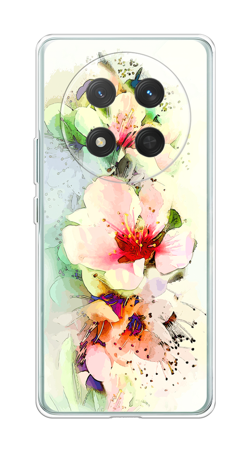 

Чехол на Honor X9C/X60 Pro Нежные цветы, Зеленый;розовый, 6125350-1