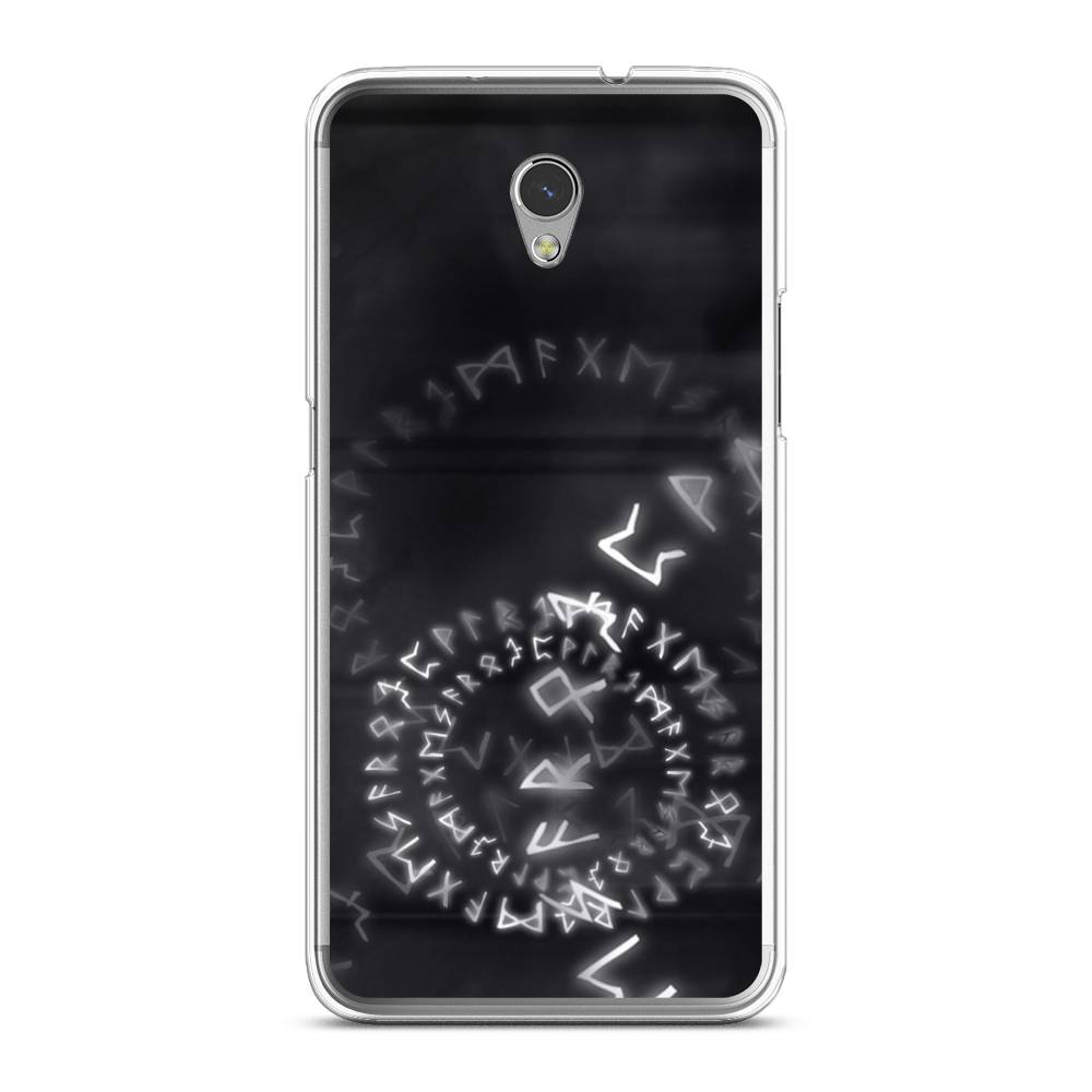 

Чехол на ZTE Blade V7 "Руны", Серый;черный, 131150-3