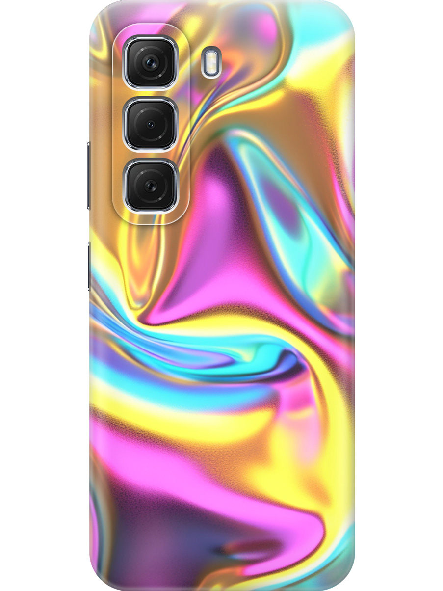 

Силиконовый чехол на Infinix Hot 50 4G с принтом "Ультрафиолетовая абстракция", Прозрачный;желтый;фиолетовый, 786718731
