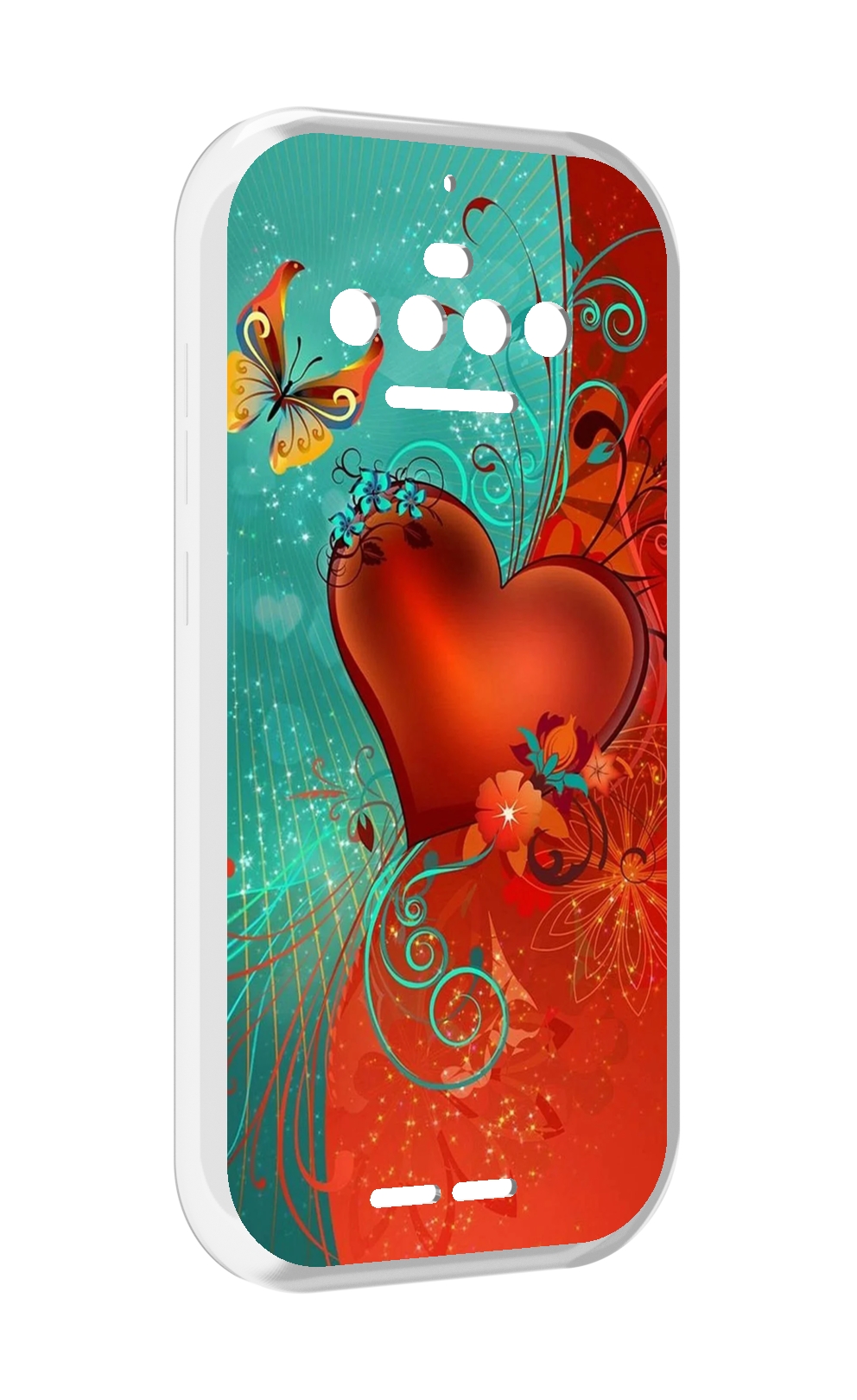 

Чехол MyPads красивые-яркие-сердечки для Oukitel F150 R2022, Прозрачный, Tocco