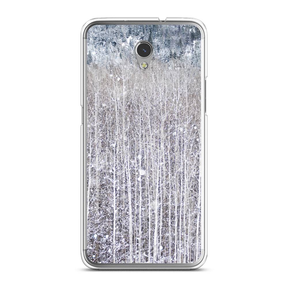 

Чехол на ZTE Blade V7 "Снежный лес", Бежевый;серый;белый, 131150-5