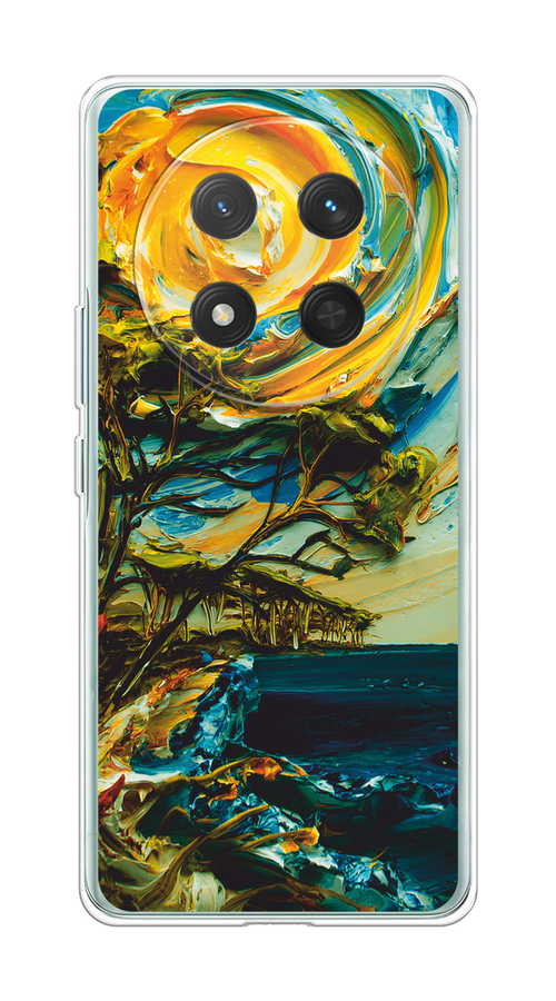 

Чехол на Honor X9C/X60 Pro Солнце живопись, Желтый;синий, 6125350-1