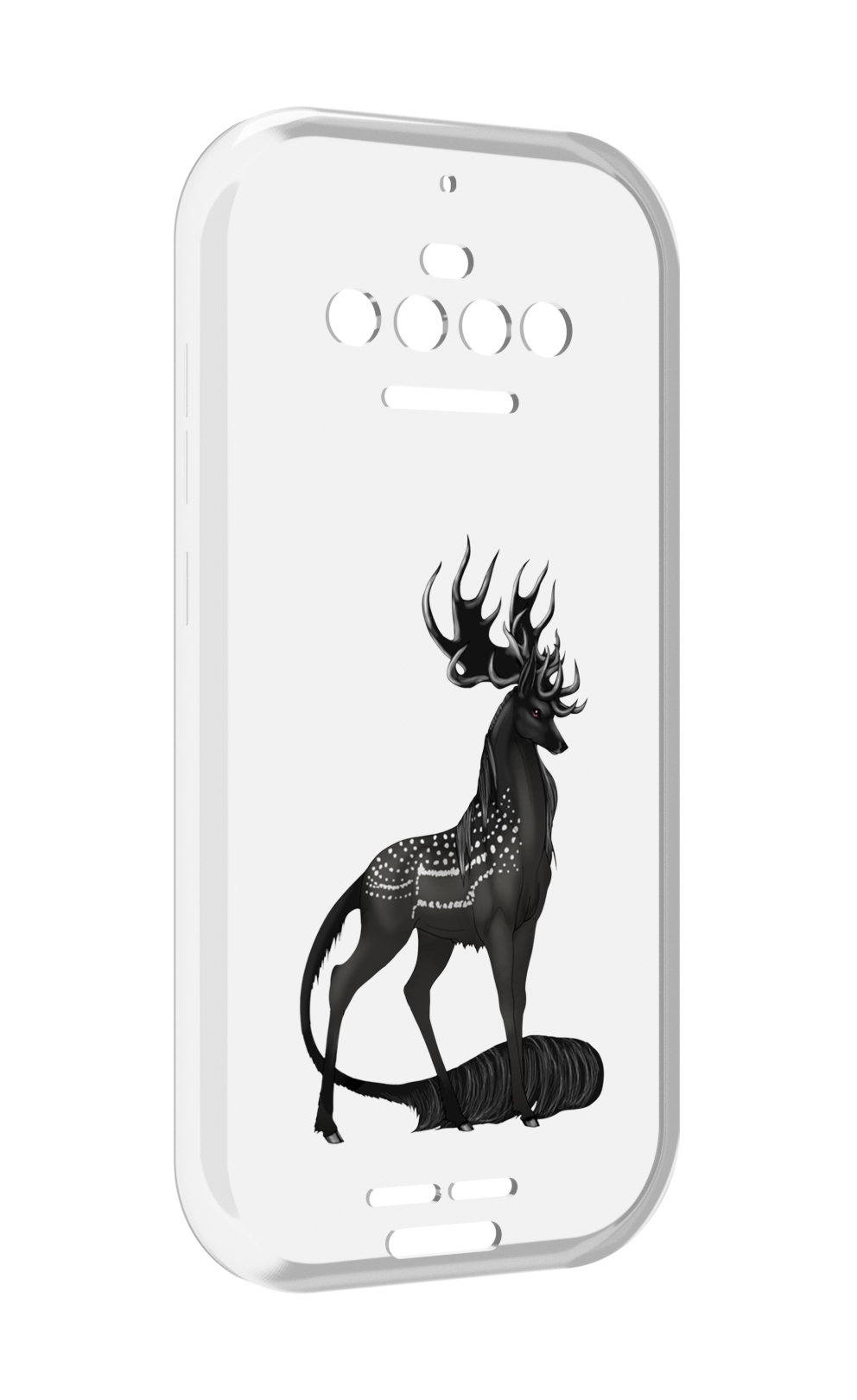 

Чехол MyPads красивый-черный-олень для Oukitel F150 R2022, Прозрачный, Tocco