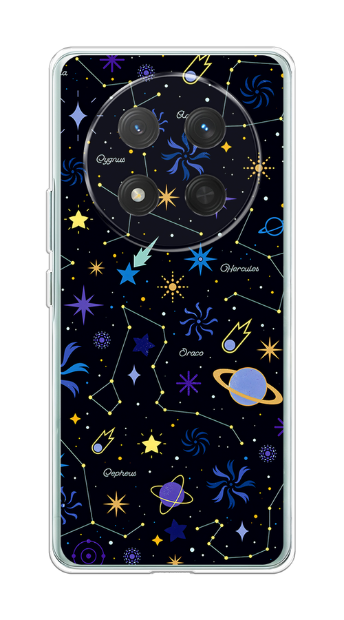 

Чехол на Honor X9C/X60 Pro Цветной космос, Желтый, 6125350-1