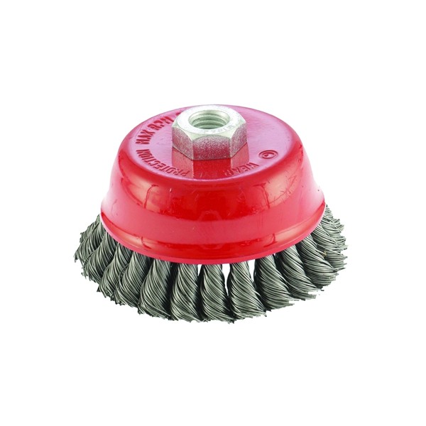 

Корщетка-чашка 100 мм для УШМ Elitech 1820.074500, крученая проволока