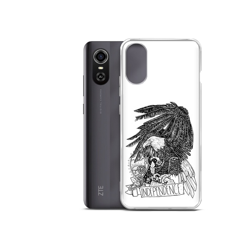 

Чехол MyPads Tocco для ZTE Blade A31 Plus черно белый сокол (PT226943.475.688), Прозрачный, Tocco