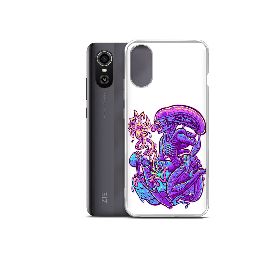 

Чехол MyPads Tocco для ZTE Blade A31 Plus чужой фиолетовый цвет (PT226943.475.693), Прозрачный, Tocco