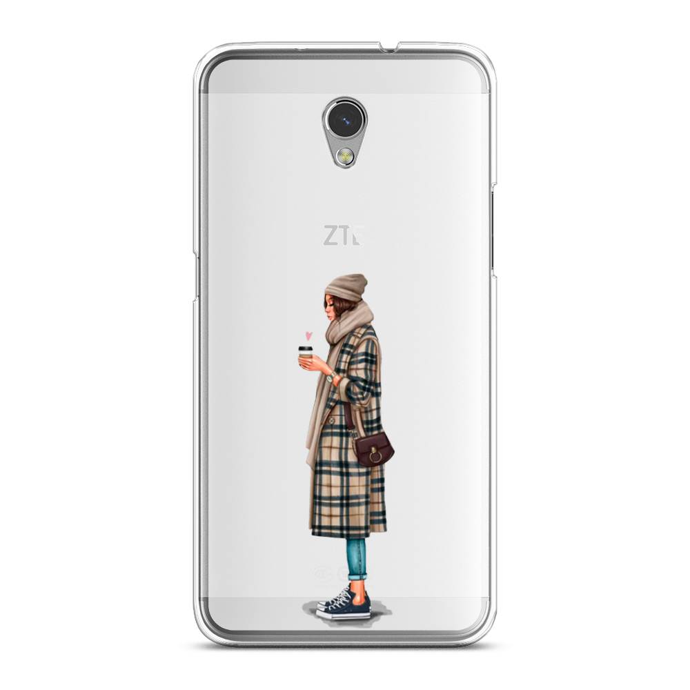 

Чехол на ZTE Blade V7 "Утренний кофе", Коричневый;бежевый, 131150-6