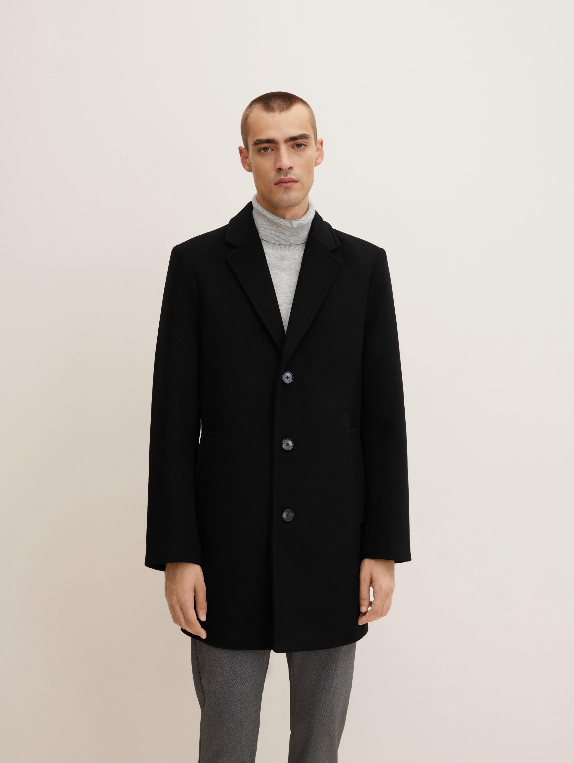 

Пальто мужское TOM TAILOR 1032502 черное M, Черный, 1032502