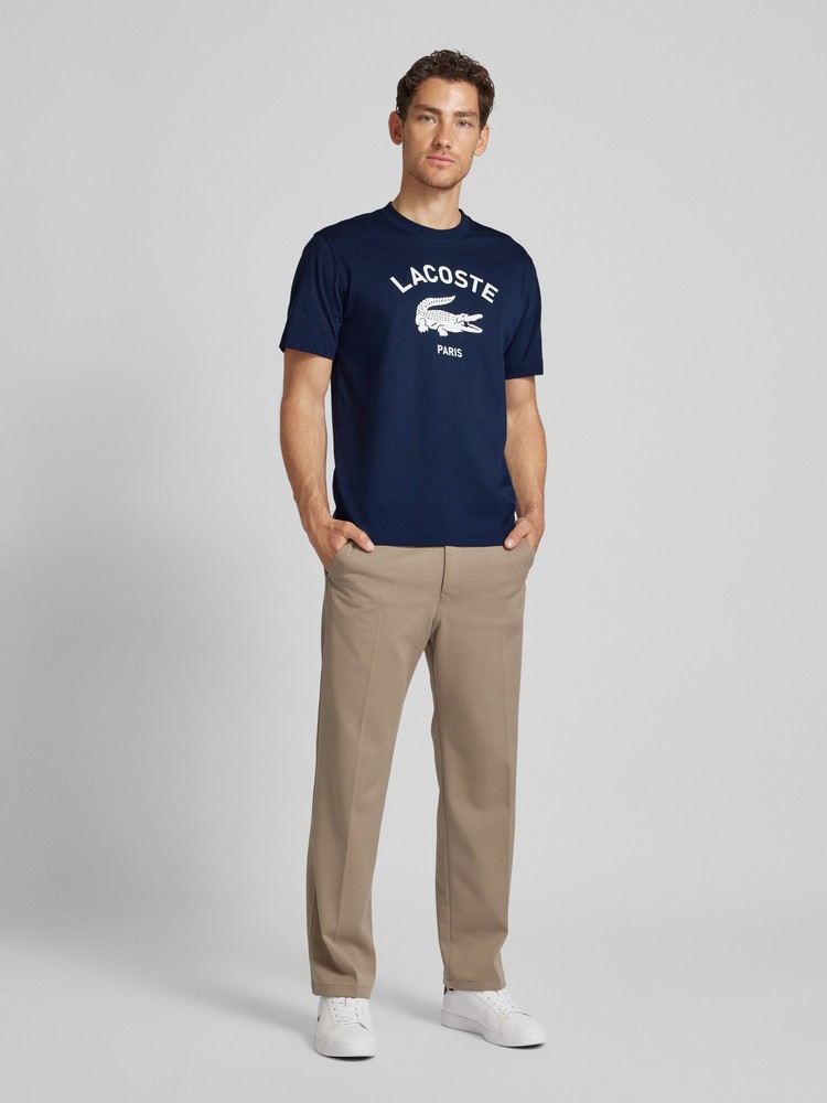 

Футболка мужская Lacoste TH2733-00 синяя L, Синий, TH2733-00