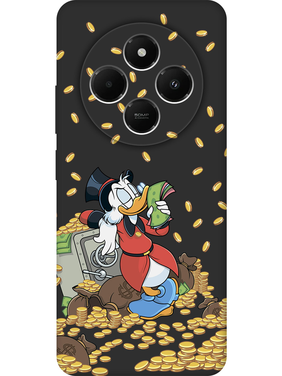 

Силиконовый чехол на Xiaomi Redmi 14C, Poco C75 с принтом "Скрудж и сейф" матовый черный, Черный;белый;красный, 786715772