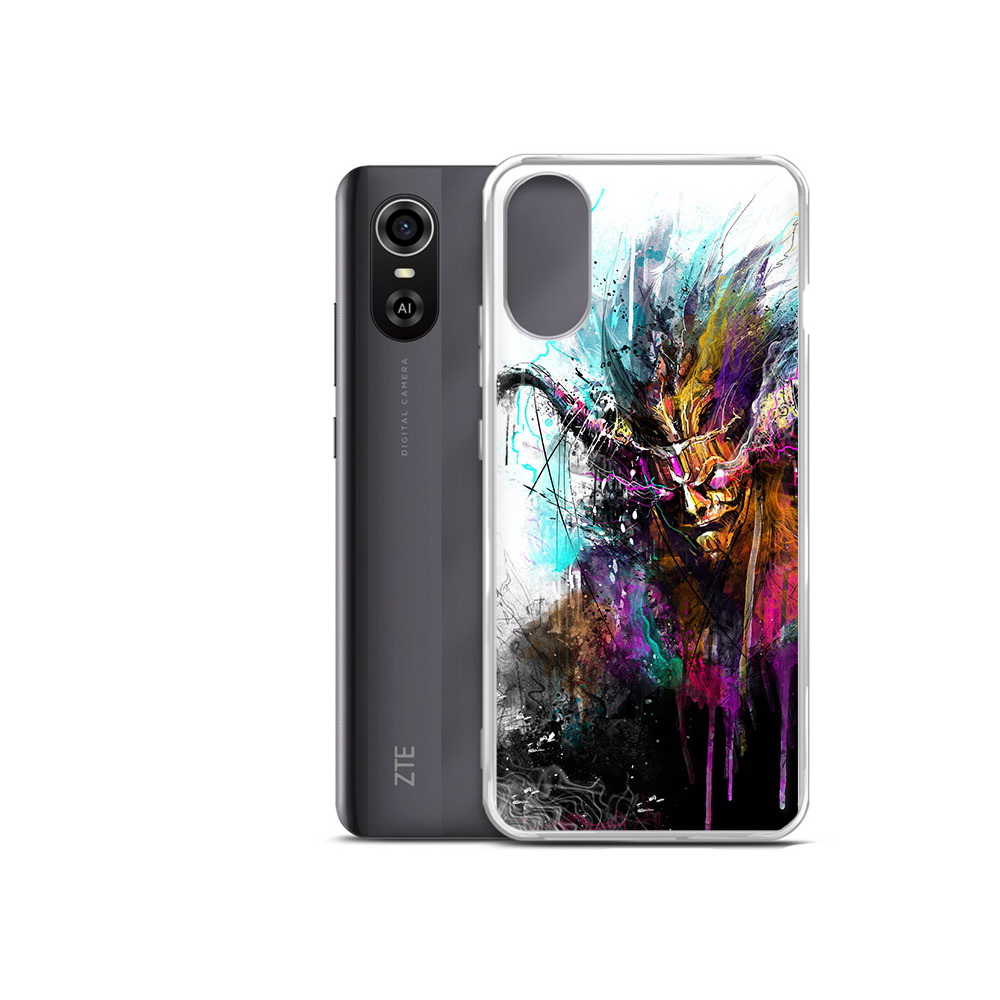 

Чехол MyPads Tocco для ZTE Blade A31 Plus яркий дьявол (PT226943.475.709), Прозрачный, Tocco