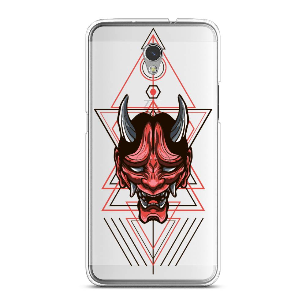 

Чехол на ZTE Blade V7 "Hanya Oni mask", Серый;красный;черный, 131150-4