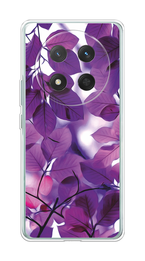 

Чехол на Honor X9C/X60 Pro Сиреневые листики, Фиолетовый;голубой, 6125350-1