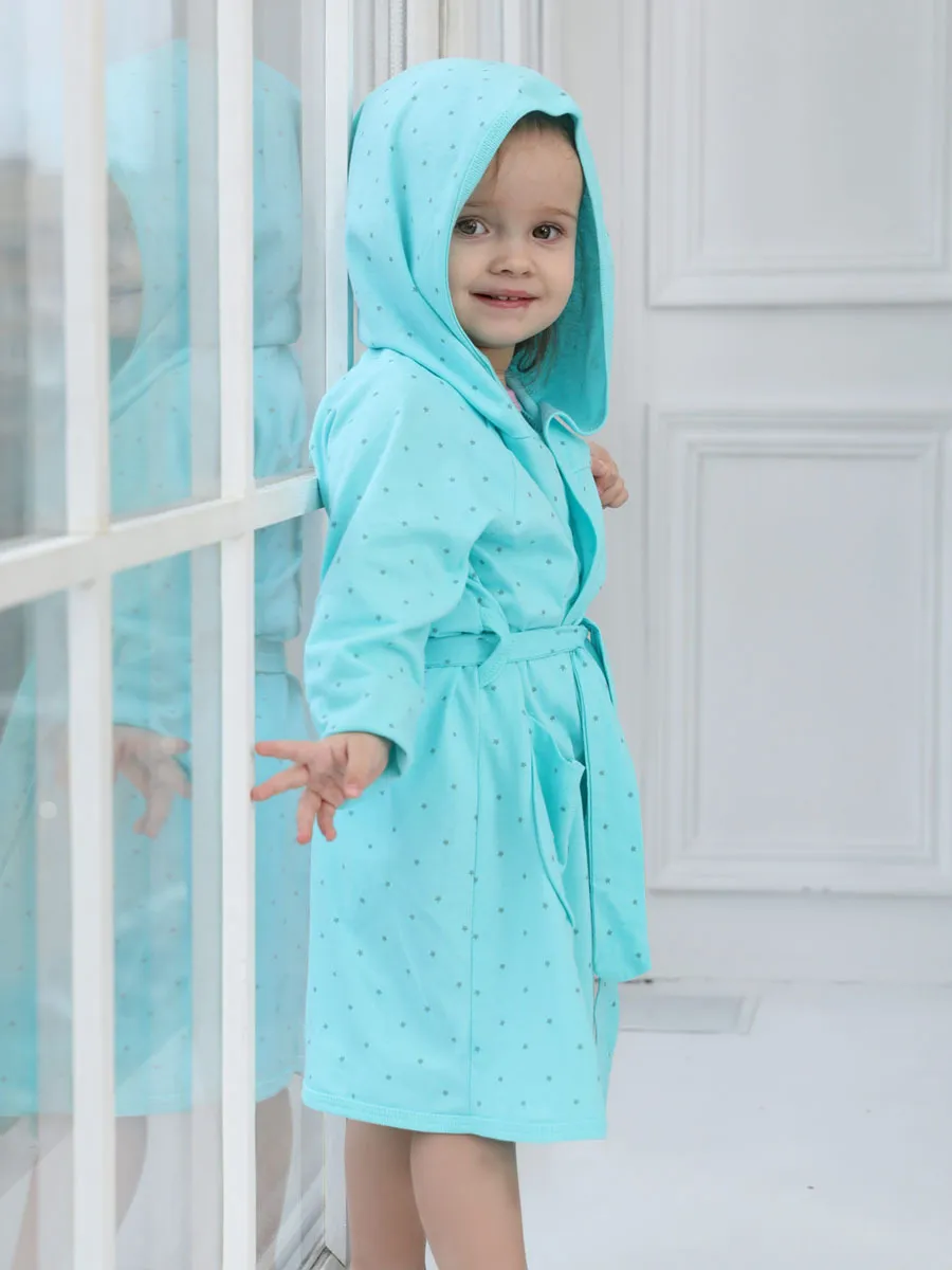 Халат для девочек КотМарКот 2330317 цв голубой р 116 1494₽