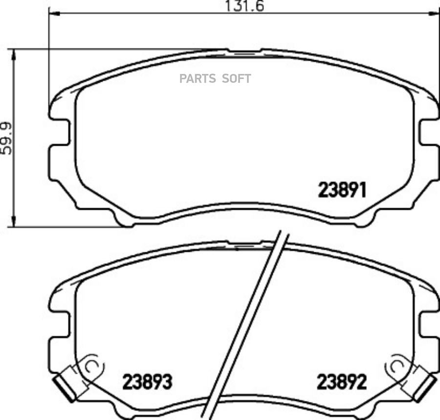 

Колодки Тормозные Nao Hyundai Elantra Notchback (Hd) Ix20 (Jc) Sonata Iv (Ef) Tiburon Coup