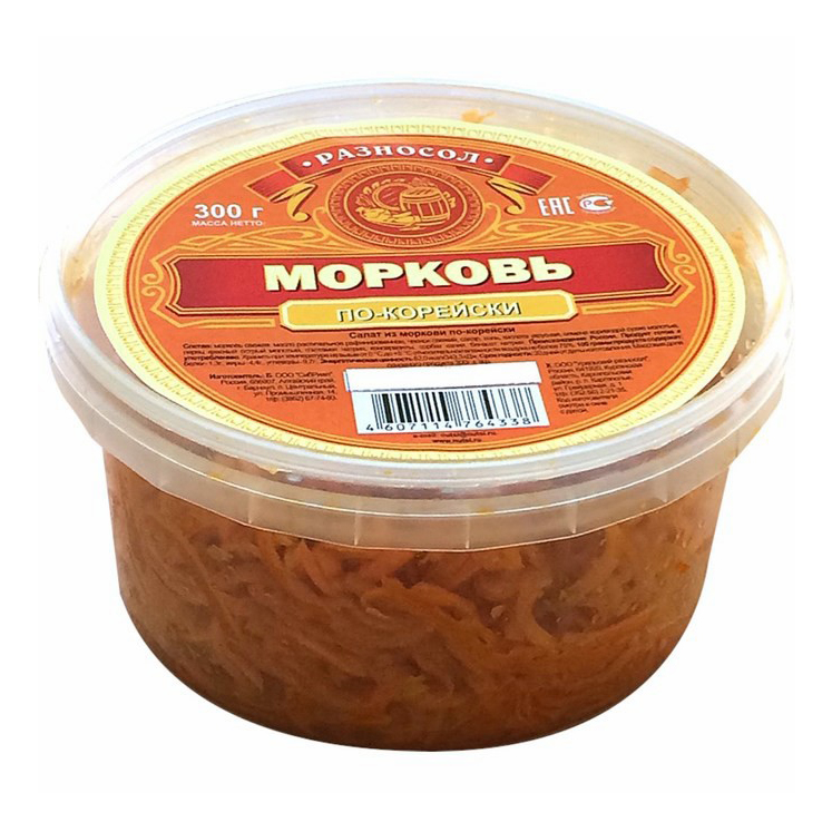 

Морковь по-корейски 300 г