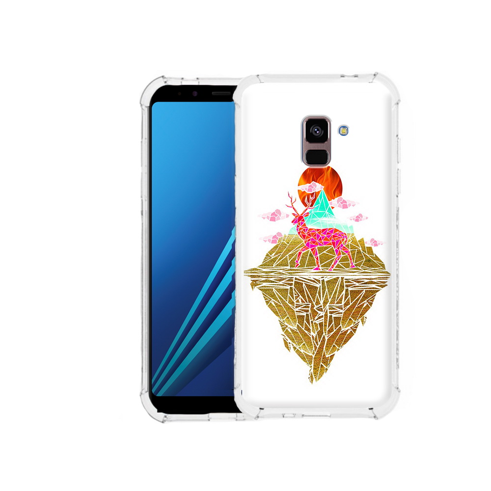 

Чехол MyPads Tocco для Samsung Galaxy A8 Plus розовый олень абстракция (PT119249.593.586), Tocco