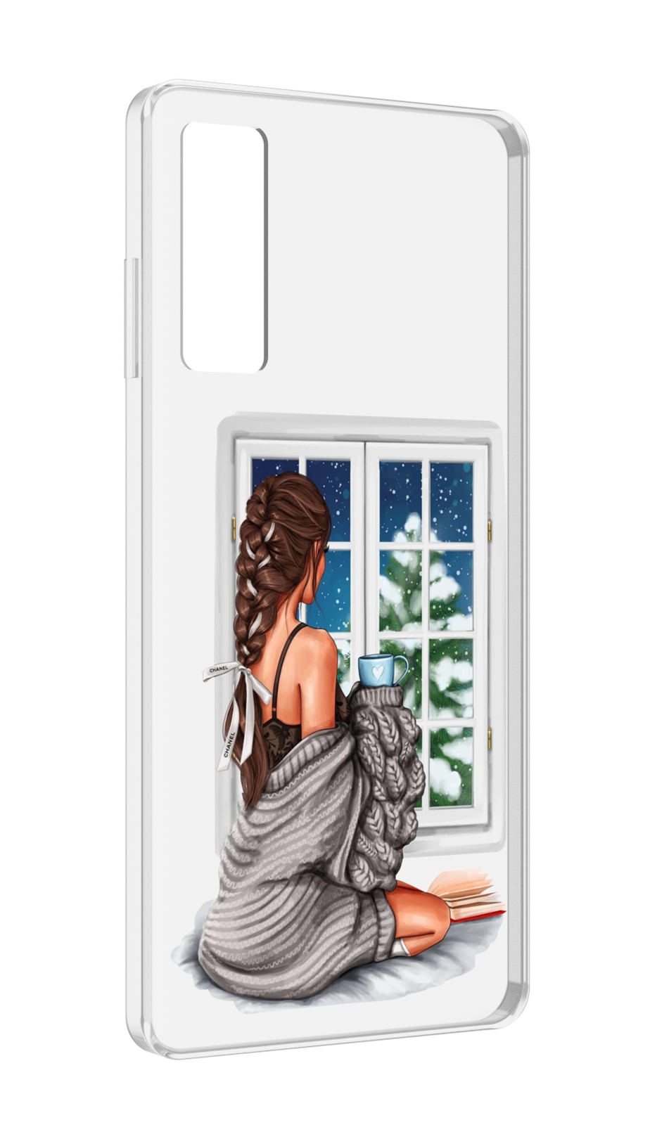 

Чехол MyPads уютное-зимнее-окно женский для TCL 20 5G, Прозрачный, Tocco