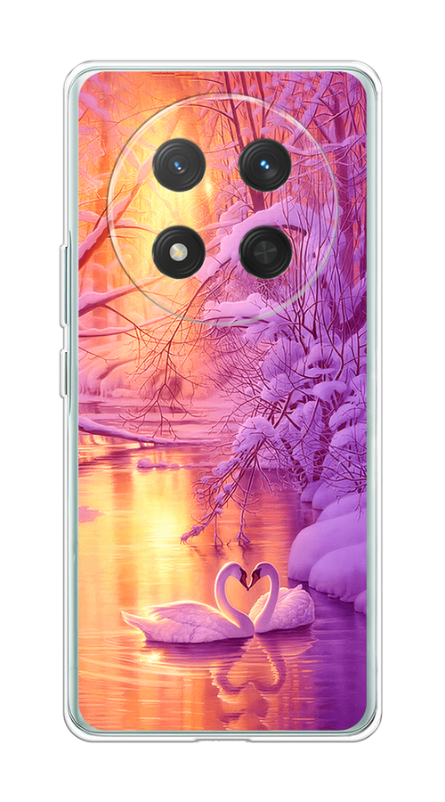 

Чехол на Honor X9C/X60 Pro Зима 1, Фиолетовый;желтый, 6125350-1