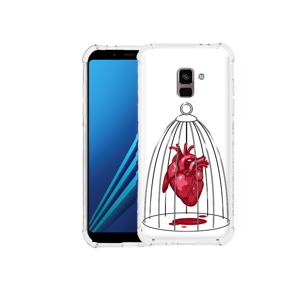 

Чехол MyPads Tocco для Samsung Galaxy A8 Plus сердце в клетке (PT119249.593.597), Tocco