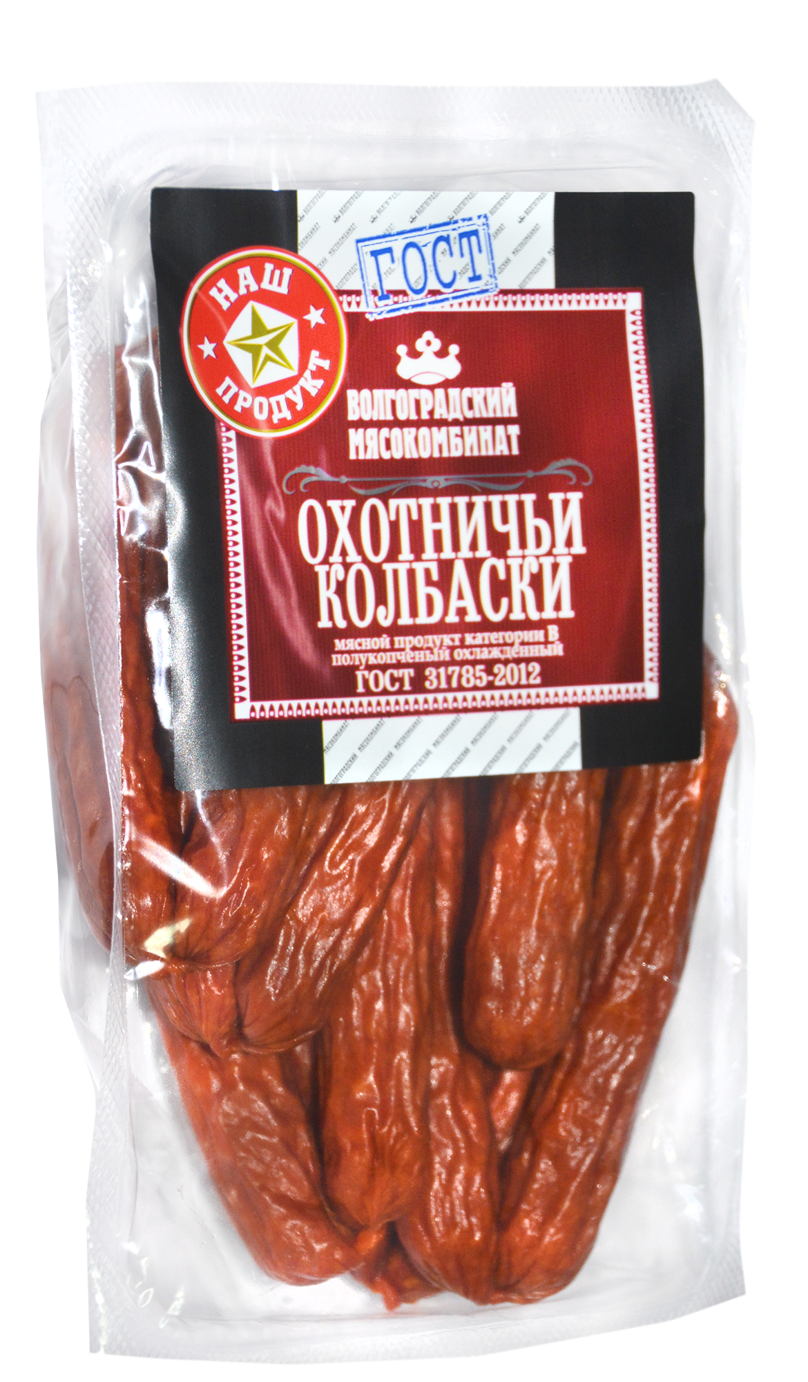 

Колбаса Волгоградский мясокомбинат Охотничьи колбаски полукопченая 100гр