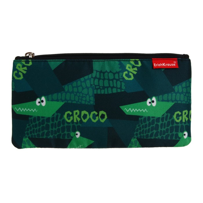 

Пенал мягкий Erich Krause, 1 отделение, плоский, 114 х 207 мм, Croco, зелёный, Зеленый