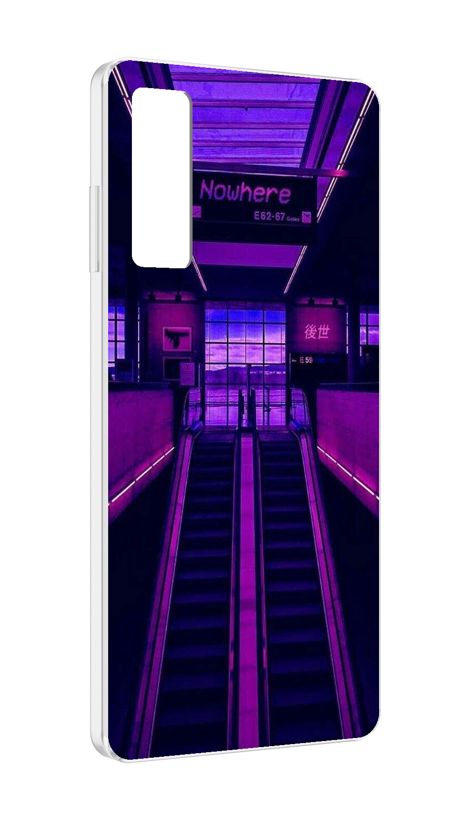 

Чехол MyPads фиолетовый эскалатор для TCL 20 5G, Прозрачный, Tocco
