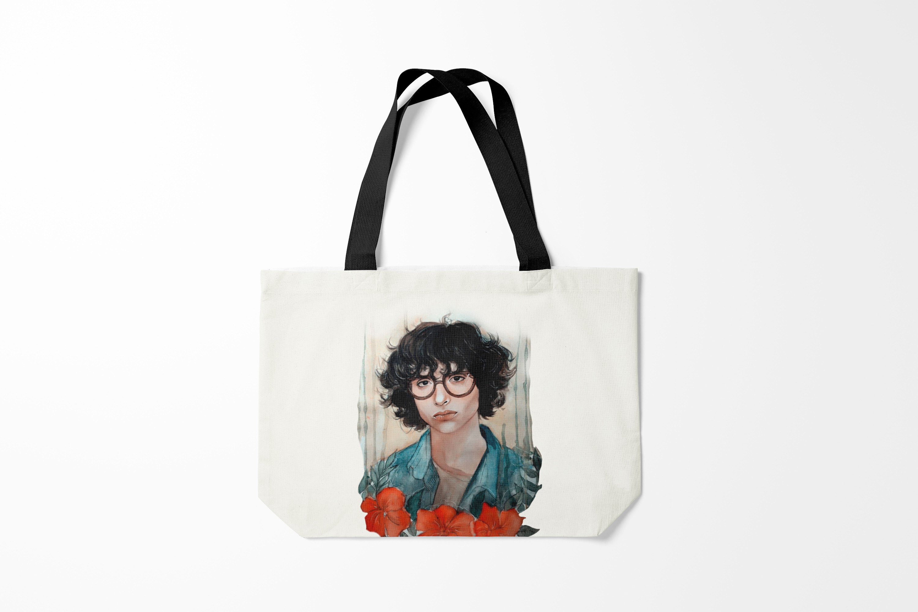 

Сумка шoппер унисекс Burnettie Звезды кино finn wolfhard, белый, Звезды кино finn wolfhard