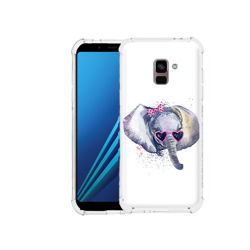 

Чехол MyPads Tocco для Samsung Galaxy A8 Plus слоник в очках (PT119249.593.608), Tocco