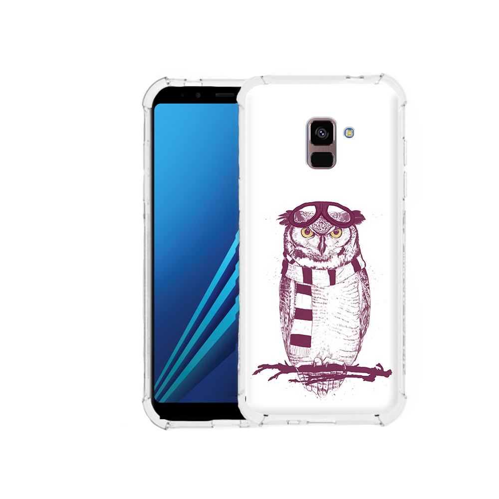 

Чехол MyPads Tocco для Samsung Galaxy A8 Plus сова-летчик (PT119249.593.612), Tocco