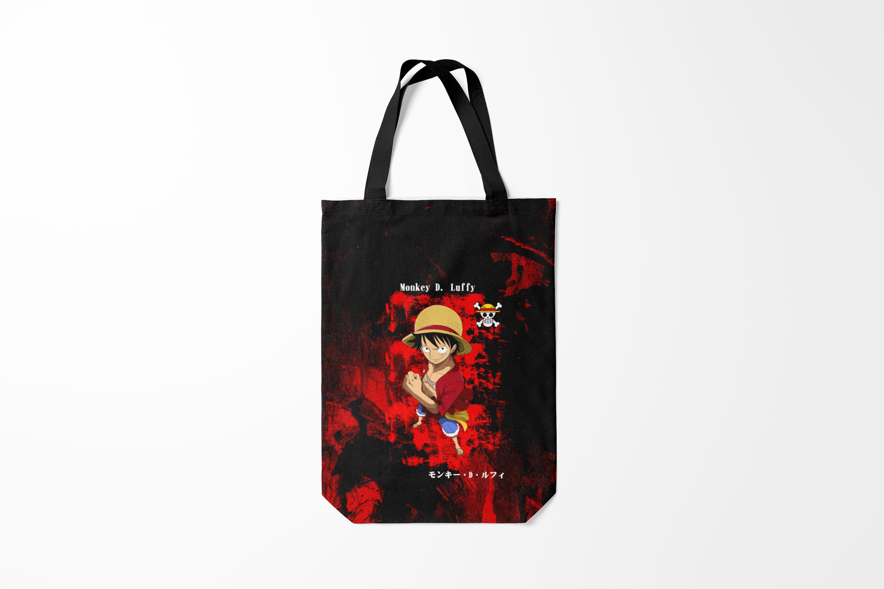 

Сумка шoппер унисекс Burnettie One Piece Манки Д. Луффи, черный, One Piece Манки Д. Луффи