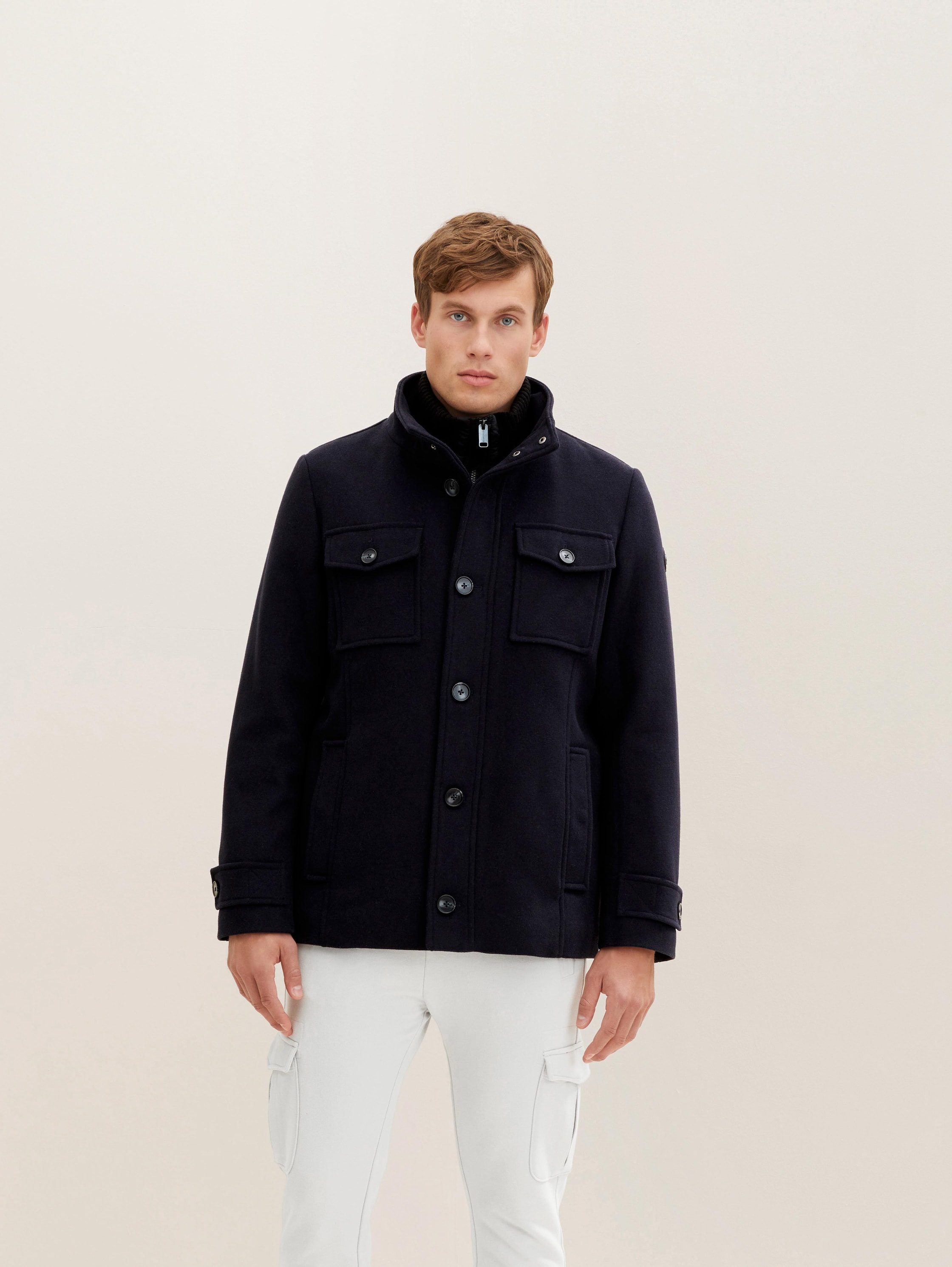 

Пальто мужское TOM TAILOR 1032503 синее L, Синий, 1032503