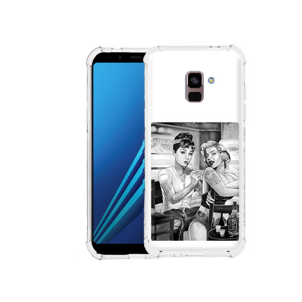 Чехол MyPads Tocco для Samsung Galaxy A8 Plus тату мастер (PT119249.593.637)