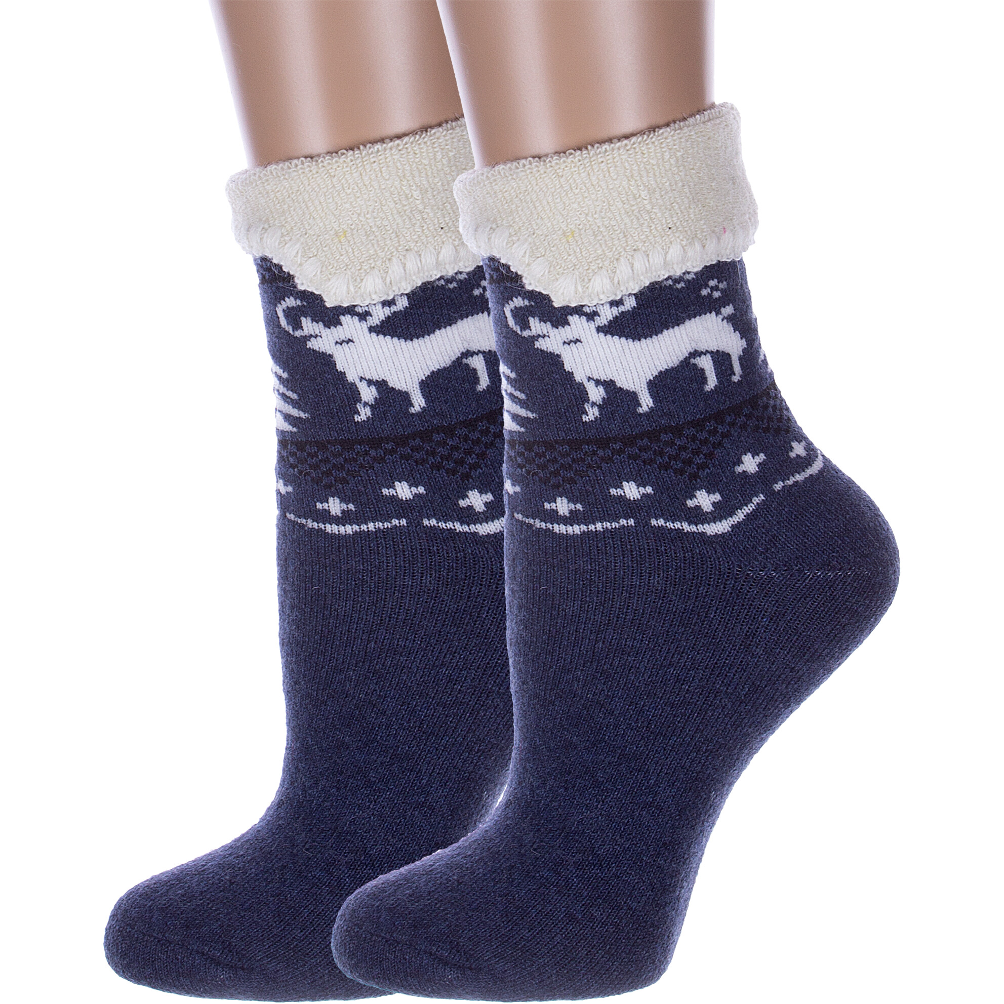 Комплект носков женских Hobby Line 2-Нжа6170 синих 36-40, 2 пары