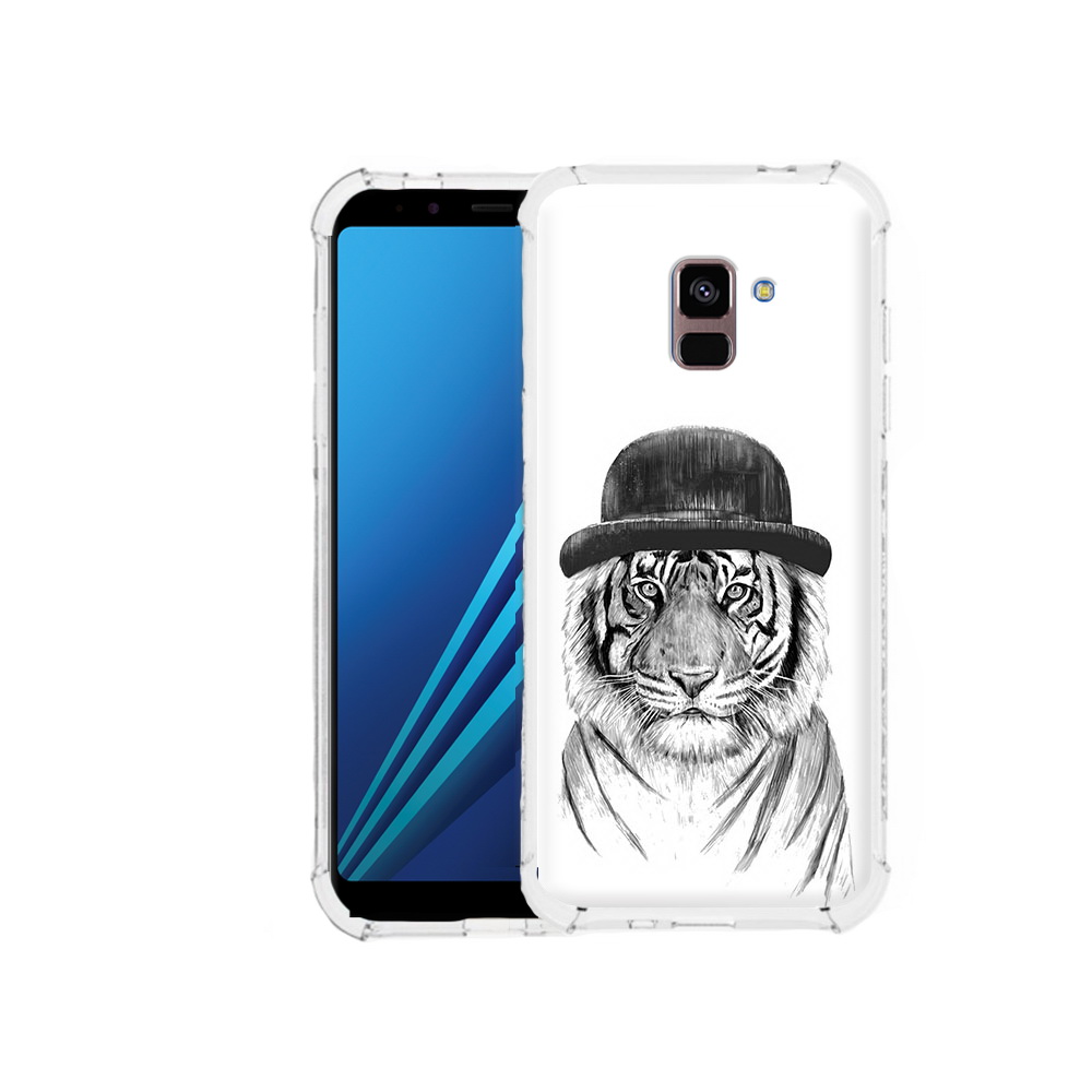 

Чехол MyPads Tocco для Samsung Galaxy A8 Plus тигр британец (PT119249.593.641), Tocco