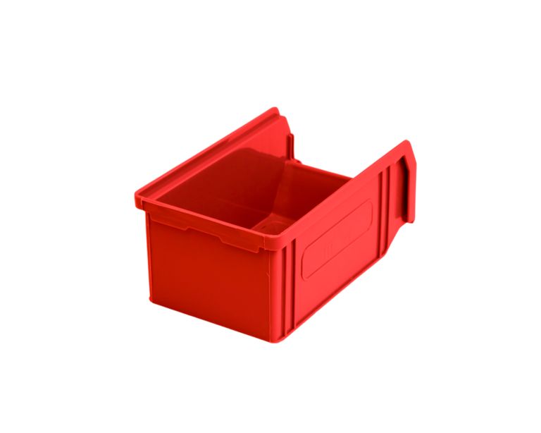 Ящик СТАРКИТ CК-2 пластиковый с прозрачной крышкой, красный, 24,5х15х12 см