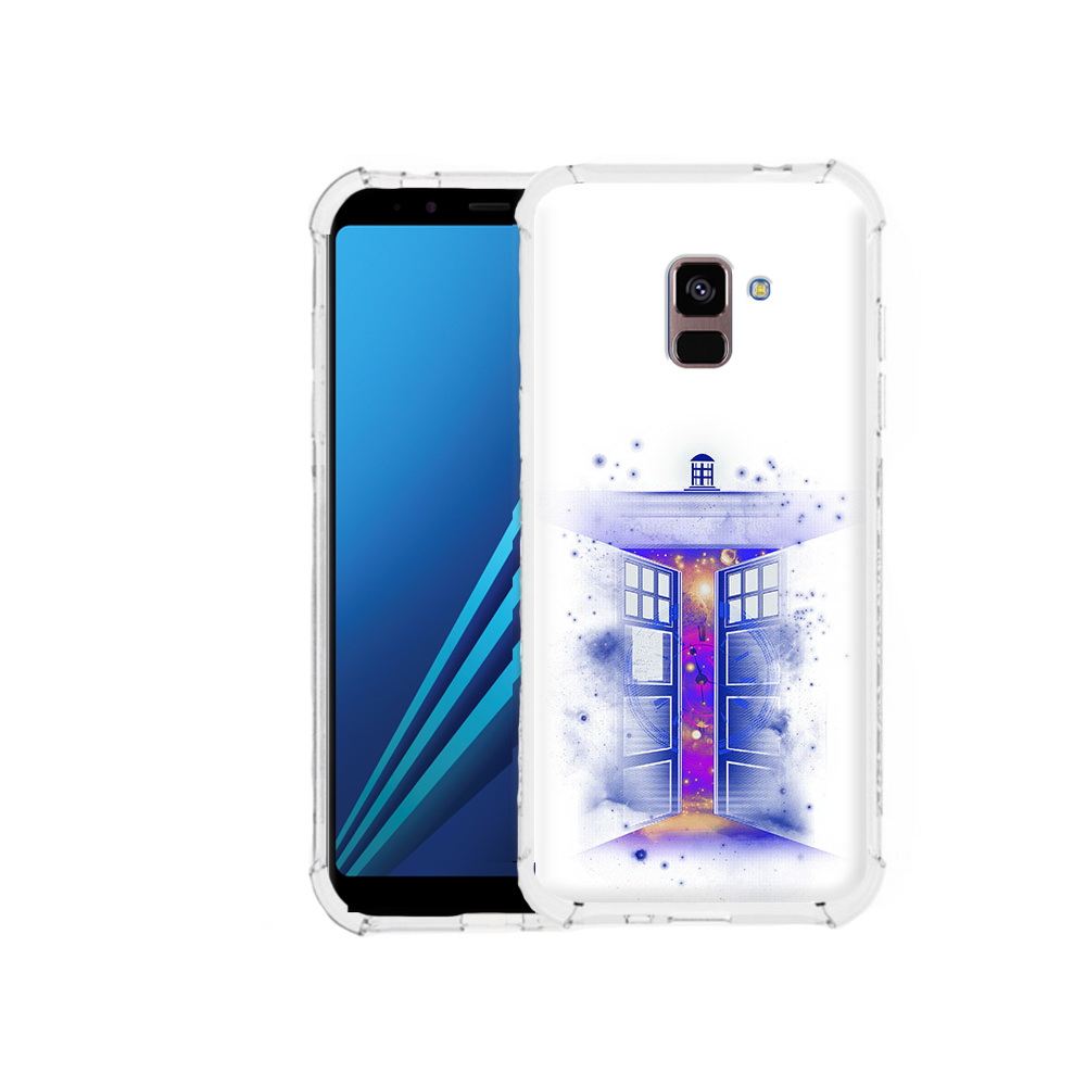 

Чехол MyPads Tocco для Samsung Galaxy A8 Plus фиолетовый уголок абстракция, Tocco