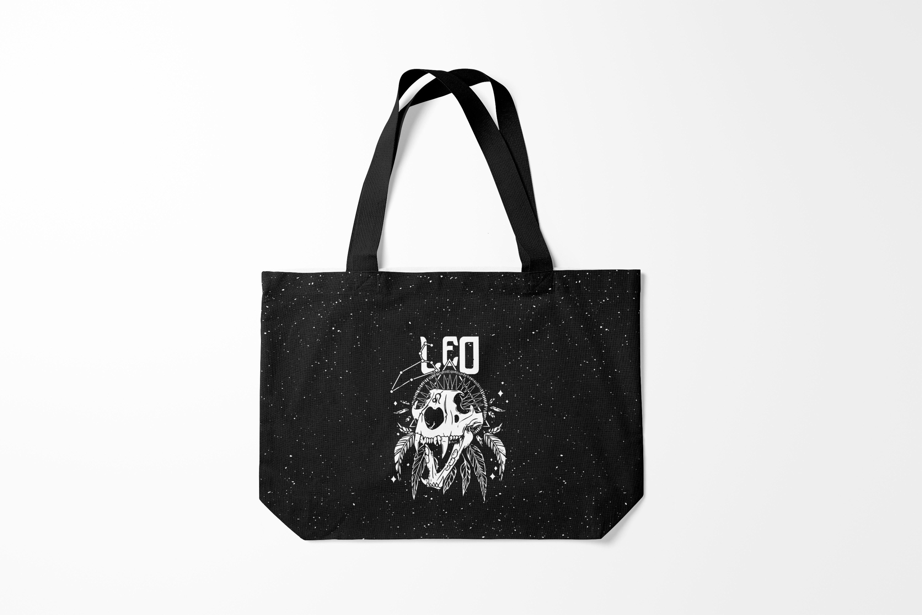 

Сумка шoппер унисекс Burnettie Лев Dark Leo, черный, Лев Dark Leo