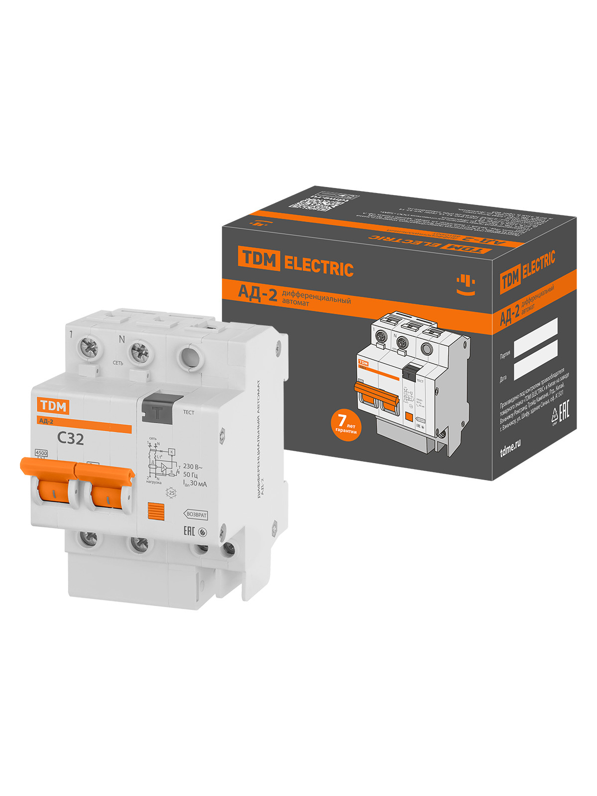 

Дифавтомат TDM ELECTRIC SQ0221-0003
