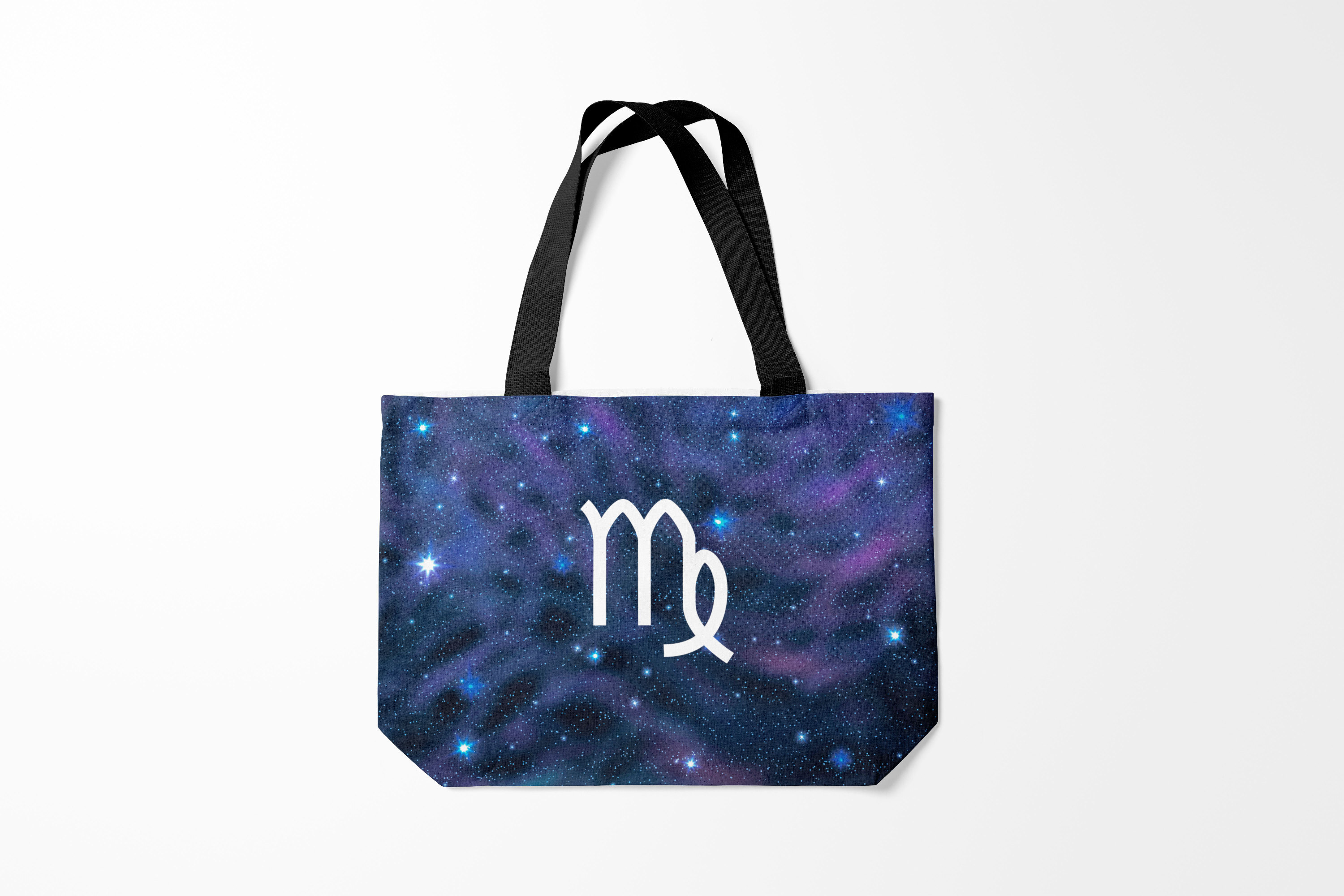 

Сумка шoппер унисекс Burnettie Дева Virgo Знак, синий, Дева Virgo Знак