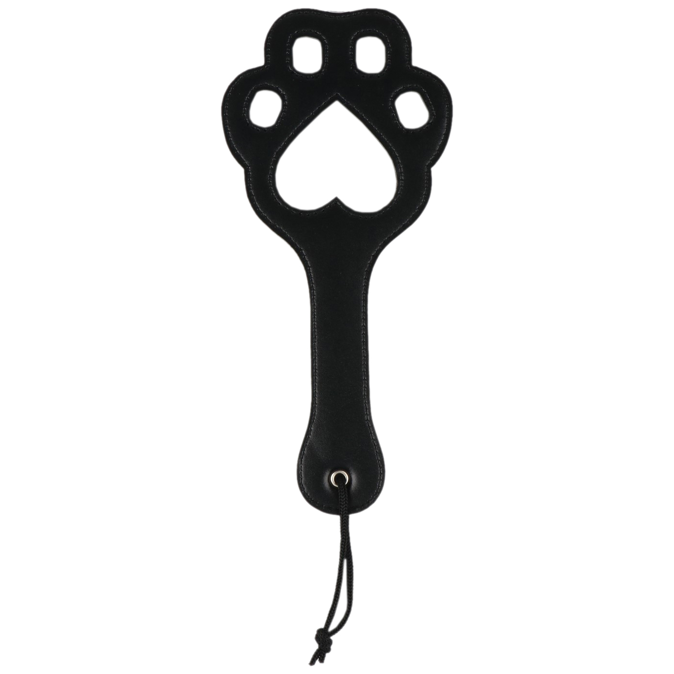 Шлепалка Сима-ленд Лапка кожаная черная 27 см