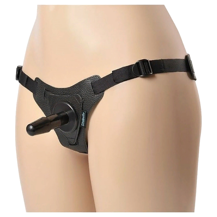 Трусики Sitabella HARNESS Trapper с плугом черные р-р M-XL