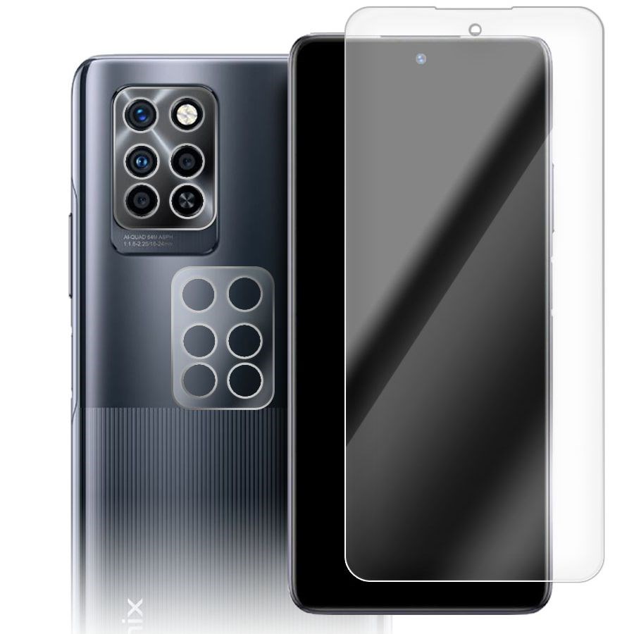 

Стекло защитное гибридное для INFINIX Note 10 Pro + защита камеры (2 шт.)