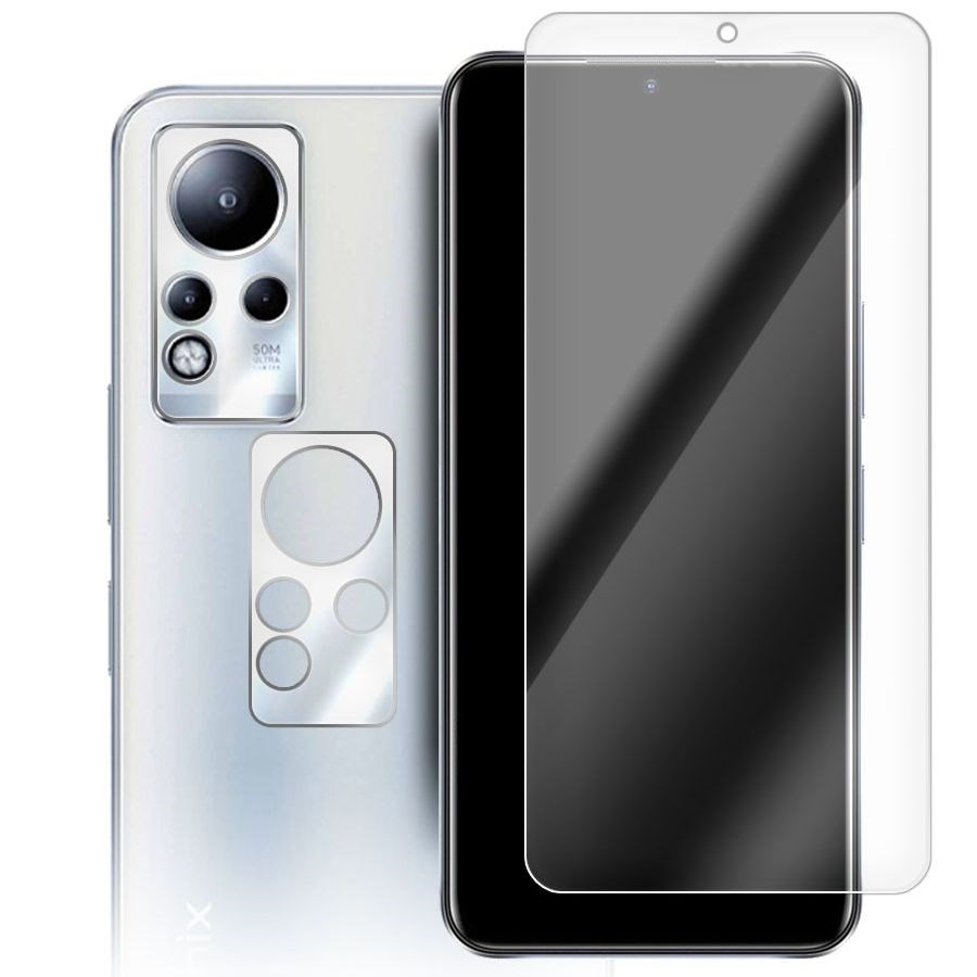 

Стекло защитное гибридное для INFINIX Note 11 NFC + защита камеры (2 шт.)